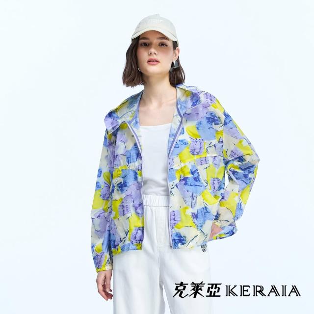 【KERAIA 克萊亞】魅力價-紫羅蘭輕量短版防曬外套