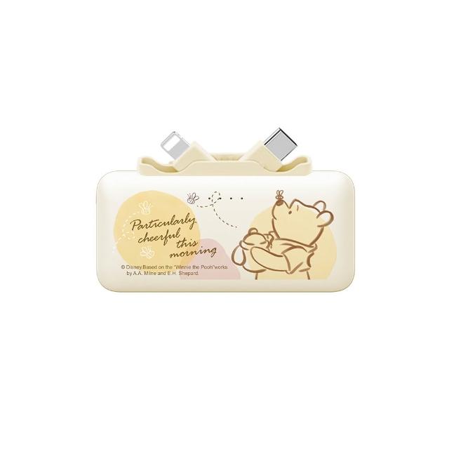 【Disney 迪士尼】雙頭快充口袋行動電源 5000mAh_18.25Wh(PDN-011B/三眼怪/史迪奇/奇奇蒂蒂)