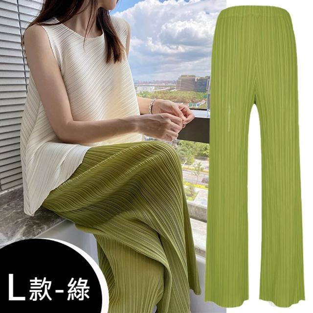 【K.W.】MOMO限定秋新品義式貴族Chill搭配三宅風皺褶摺衣中大尺碼外套/寛褲/裙(褶皺外套  風衣外套 寛褲 )