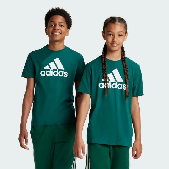 【adidas 愛迪達】精選兒童休閒運動短袖上衣 T恤 大童款 童裝 男童/女童(多款任選)