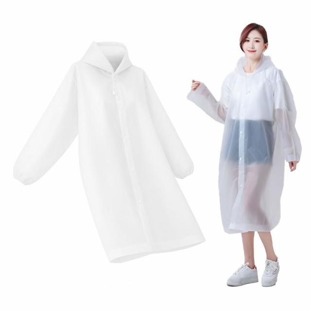 【SYU】雨季救星 加厚EVA 輕便雨衣 贈長筒雨鞋套(輕便雨衣 男女通用 連身雨衣 機車雨衣 非一次性雨衣)