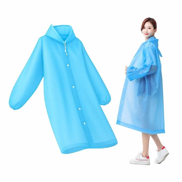 【SYU】雨季救星 加厚EVA 輕便雨衣 贈長筒雨鞋套(輕便雨衣 男女通用 連身雨衣 機車雨衣 非一次性雨衣)