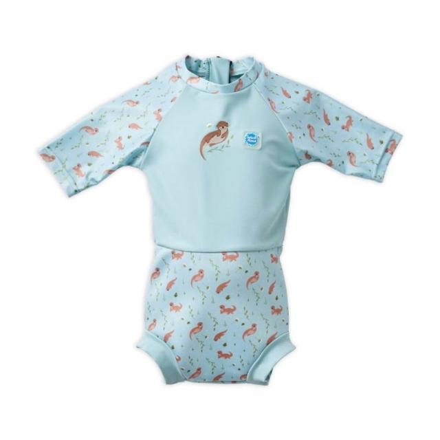 【Splash About 潑寶】嬰兒 尿布褲 連身 防曬 抗UV-頑皮水獺(嬰兒泳褲)