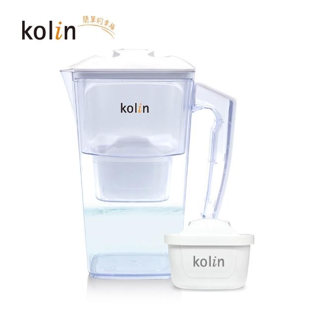 【Kolin 歌林】2.5L日系窄身濾水壺(內含四重濾芯*1/適用Brita)