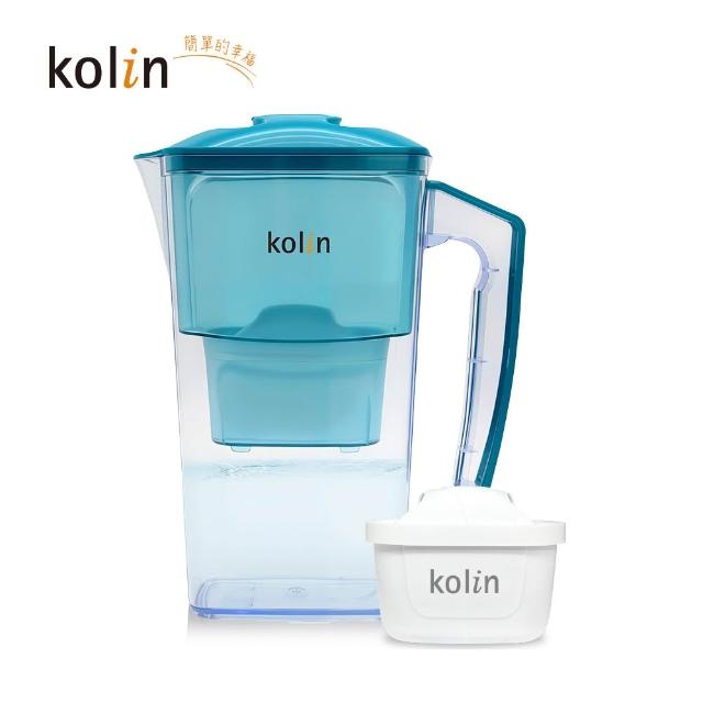 【Kolin 歌林】2.5L日系窄身濾水壺(內含四重濾芯*1/適用Brita)
