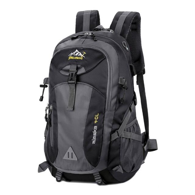 【Starshop】輕量戶外徒步登山後背包 40L 大容量雙肩包 旅行背包 休閒書包 露營收納包(可掛登山