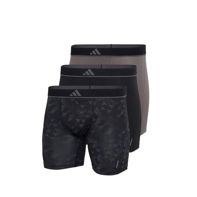 【adidas 愛迪達】男內褲 3件組 親膚柔棉 快乾吸濕 抗菌除臭內褲任選(四角內褲 平口內褲 運動內褲)