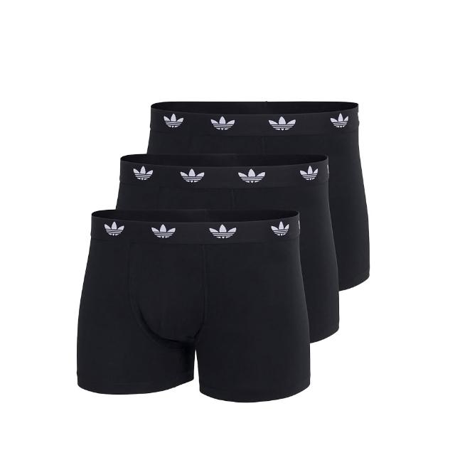 【adidas 愛迪達】男內褲 3件組 親膚柔棉 快乾吸濕 抗菌除臭內褲任選(四角內褲 平口內褲 運動內褲)