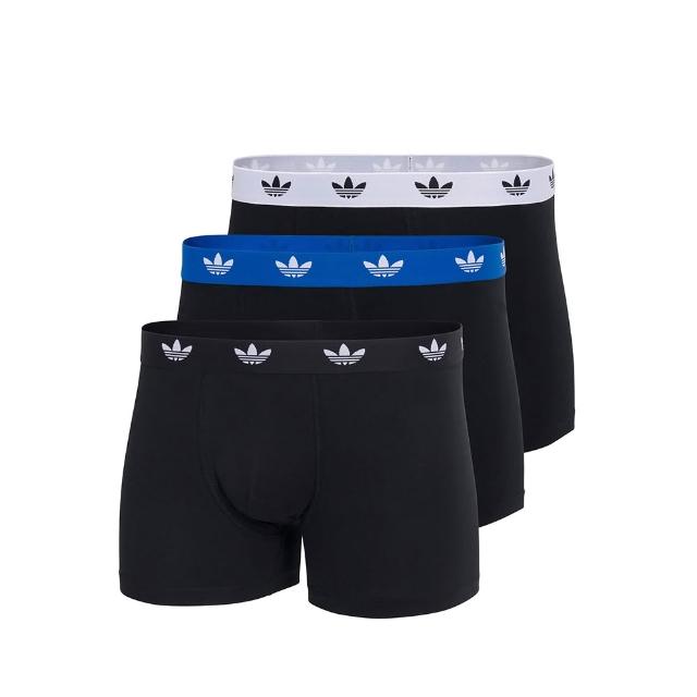 【adidas 愛迪達】男內褲 3件組 親膚柔棉 快乾吸濕 抗菌除臭內褲任選(四角內褲 平口內褲 運動內褲)