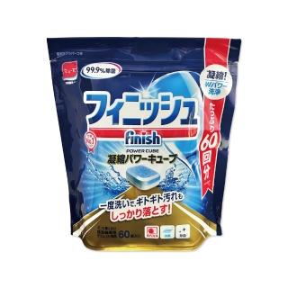 【日本FINISH】MUSE洗碗機耗材專用酵素雙結構除油污消臭濃縮洗碗錠60入/袋(軟水垢洗碗盤餐具食物咖啡漬)