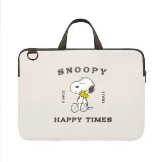 【TOYSELECT】SNOOPY史努比抱緊緊刺繡肩背/手提電腦包