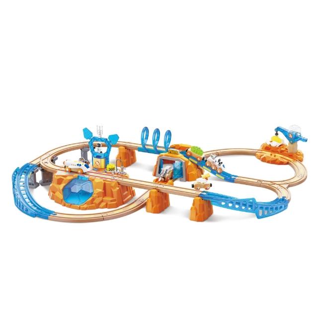 【Hape】火車軌道組合/火星探索/港口運輸(2款選擇/軌道遊戲/軌道車/家家酒/木製玩具/木頭玩具)
