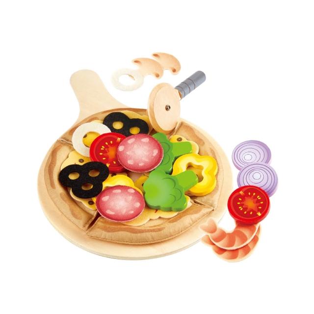 【Hape】切切樂/美味披薩/美味水果/田園蔬菜(3款選擇/益智成長/家家酒/兒童廚房/木製玩具/木頭玩具)