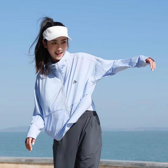 【adidas 愛迪達】防曬連帽外套 UPF 抗UV 薄外套 寬鬆 女款(多款任選)