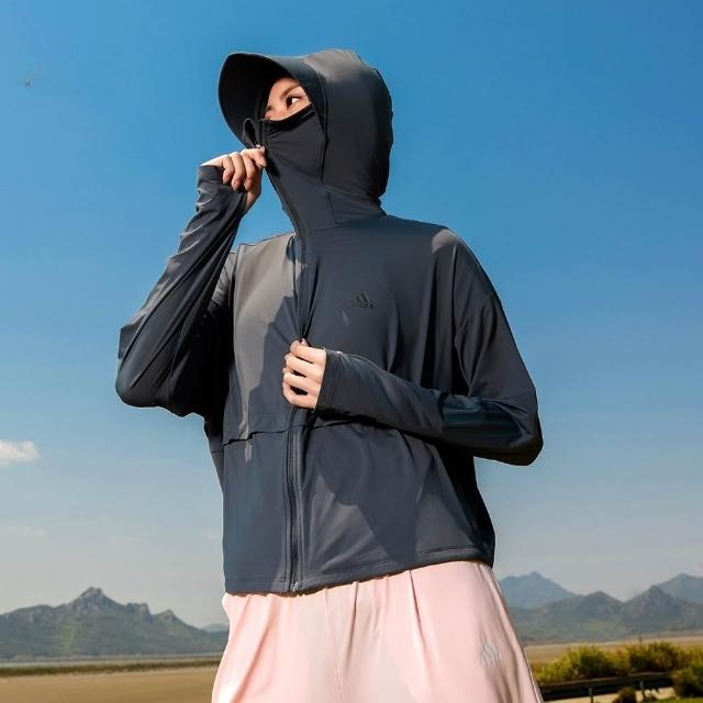 【adidas 愛迪達】防曬連帽外套 UPF 抗UV 薄外套 寬鬆 女款(多款任選)