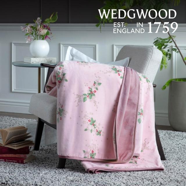 【WEDGWOOD】買一送一｜超細纖維印花 雙層雙人毯(2件合購組任選)