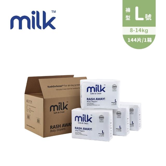 【milk】鎖水芯牛奶尿布 褲型 M-XXL-多款任選(2箱組)
