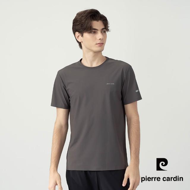 【pierre cardin 皮爾卡登】網路獨家 男女款 冰絲速乾涼感短袖T恤/運動圓領上衣(多色任選)