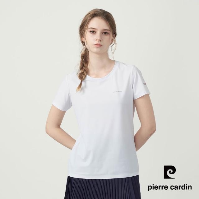 【pierre cardin 皮爾卡登】網路獨家 男女款 冰絲速乾涼感短袖T恤/運動圓領上衣(多色任選)