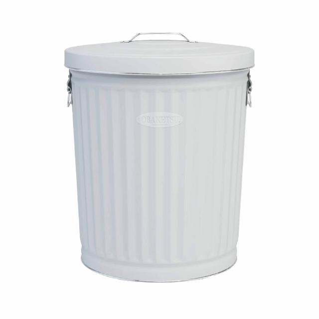 不鏽鋼多功能收納桶 33L(送垃圾袋環)