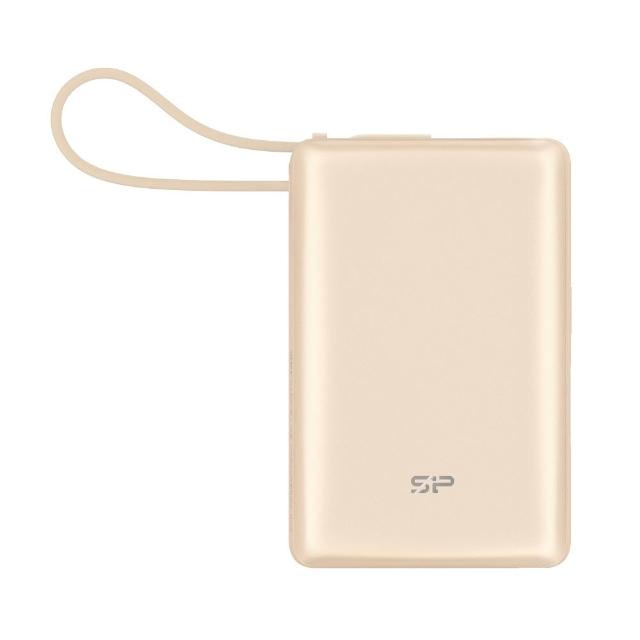 【SP 廣穎】CP10 10000mAh 20W TypeC 自帶充電線雙向快充(小身材大容量/四色可選/有標示Wh)