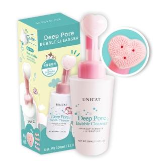【UNICAT 變臉貓】淨化毛孔洗顏卸妝泡泡慕斯 350ml/盒(附柔膚潔面刷) 洗臉慕斯 臉部清潔 潔顏慕斯 洗卸慕斯