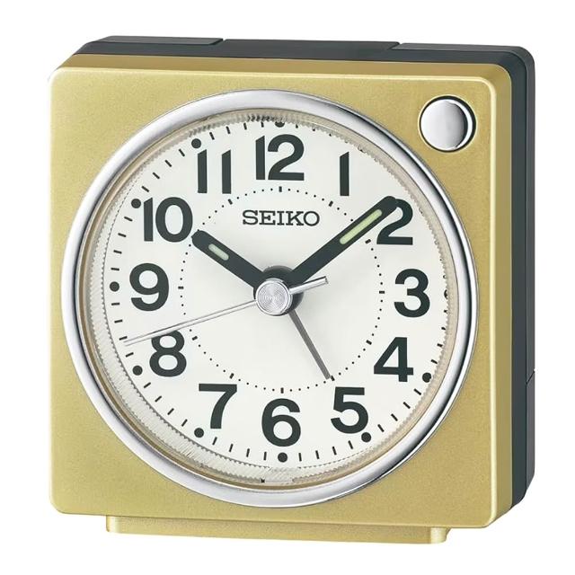 【SEIKO 精工】小巧嗶嗶聲鬧鈴鬧鐘-3色可選 送禮 禮物(QHE196G/QHE196K/QHE196R/速)
