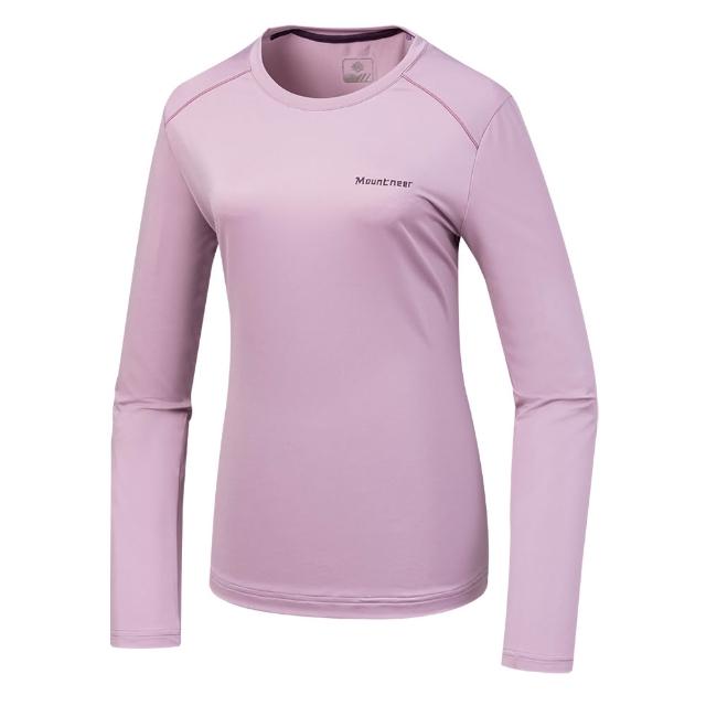 【Mountneer 山林】女氧化鋅抗菌涼感長袖衣-S-2L-51P56(吸濕排汗/抗UV/抗菌除臭)