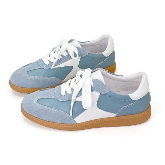 【Robinlo】真皮Q彈感復古法式德訓鞋小白鞋休閒鞋(多款任選)