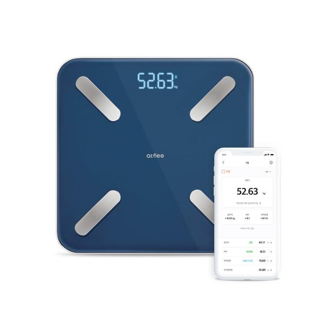 【atflee】韓國KPop明星愛用/T8藍牙智能體脂計/18合1專屬APP體脂機/附電池(5色可選)