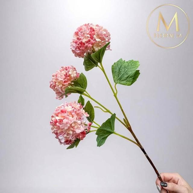 【Floral M】京都夏日繡球仿真花花材1入組(人造花/仿真花/假花/花藝DIY/裝飾花材)