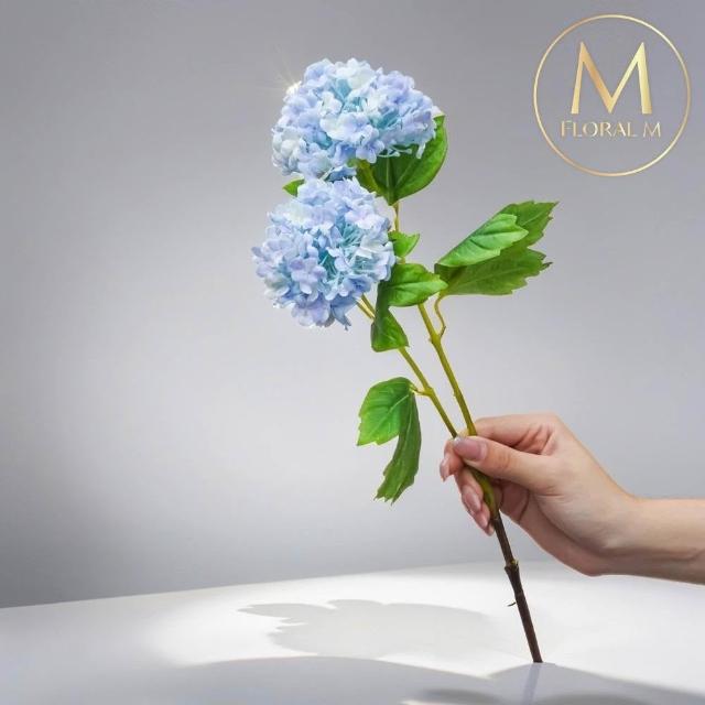 【Floral M】京都夏日繡球仿真花花材1入組(人造花/仿真花/假花/花藝DIY/裝飾花材)