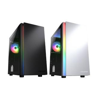 【COUGAR 美洲獅】PURITY RGB迷你直立機殼(黑色/白色/ITX/M-ATX/附1顆ARGB風扇)
