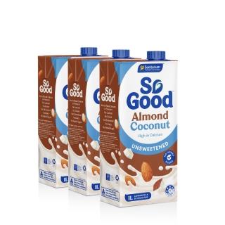 【SO GOOD】無糖低卡杏仁椰奶1Lx3(植物奶 Basic系列 全素可食)