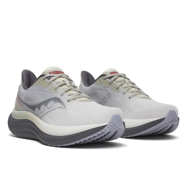 【SAUCONY 索康尼】TRIUMPH 23 男款 一般楦 寬楦 慢跑鞋(S21023 黑 白藍 灰 影灰 化石灰 緩衝 勝利)