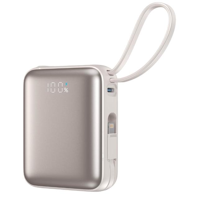 【STARSKY】掌心美型自帶雙線快充行動電源(22.5W 容量10000mAh)