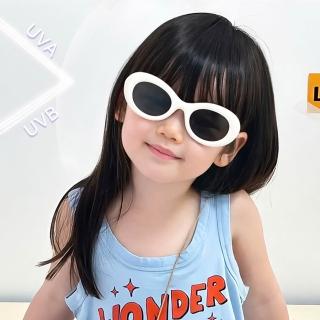 【SUNS】兒童偏光太陽眼鏡 時尚橢圓休閒墨鏡 輕量矽膠超彈性 抗UV400 S196(防眩光/遮陽/韌性強不易損壞)