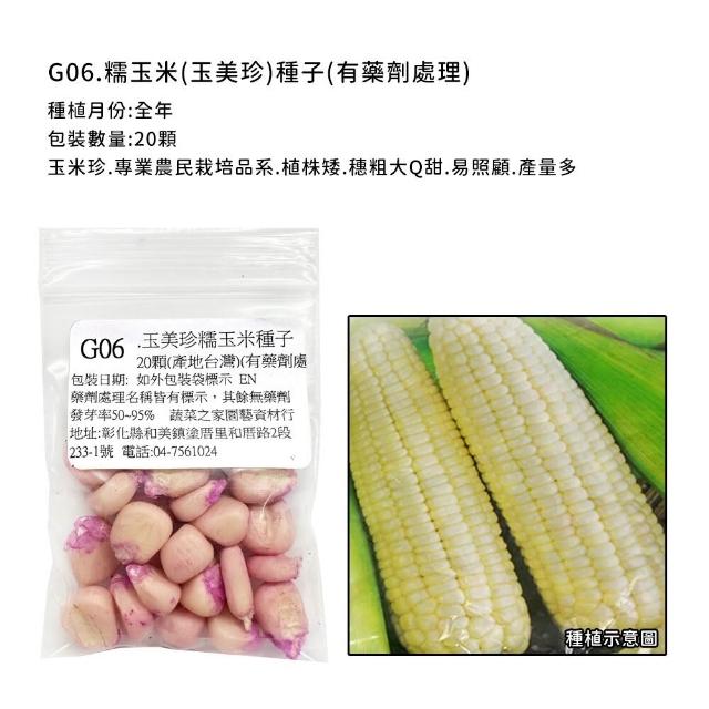【蔬菜工坊】玉米種子系列-各包裝數量詳見內文及圖片說明(水果玉米 玉米筍 糯玉米 超甜玉米)