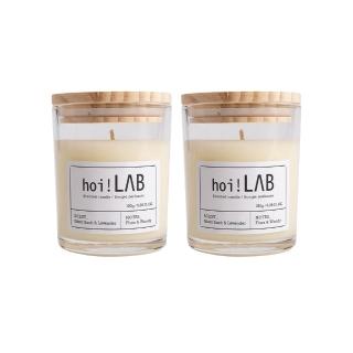 【hoi!LAB】任選2件超值組實驗室香氛-天然大豆香氛蠟燭(多款味道可選) 