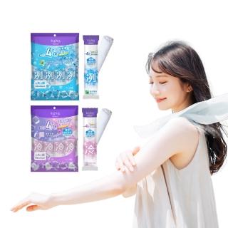 【Injoyyi 幸福物語】-4°c極凍長效PLUS 體用抗菌濕巾8入x5包(涼感降溫 單入包裝 加大加厚)