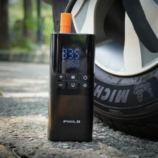 【Philo 飛樂】TP21Pro  無線電動打氣機 充電打氣機(自動打氣機｜汽車百貨｜打氣筒｜胎壓打氣機)