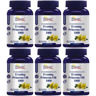 【Esmond Natural 愛司盟】月見草油1000軟膠囊6瓶 (60顆/瓶)