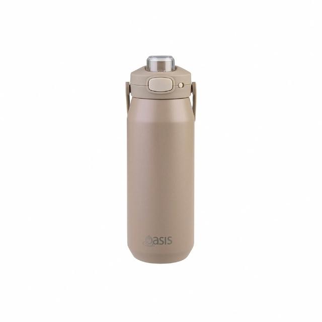 【Oasis】官方直營 澳洲 三層陶瓷彈蓋保溫瓶 750ml(三層保溫結構 304不鏽鋼+銅箔+陶瓷內層)