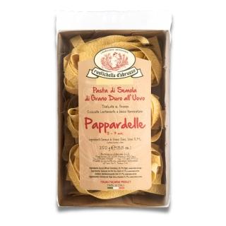 【Rustichella dAbruzzo 羅仕克拉】含蛋鳥巢寬麵 Pappardelle all Uovo 250g(彈牙口感的含蛋寬麵)