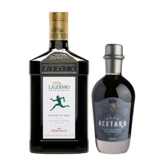 14347255 OL 【Laudemio Frescobaldi】組合優惠 特級初榨橄欖油500ml+Acetara藍標香醋(吃好油 品好醋 健康美味常相伴)