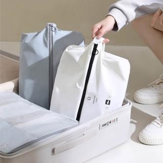 【UNIQE】高質感防汙旅行收納鞋袋 TPU防水層 立體大容量鞋子收納袋 手提運動球鞋袋 旅遊衣物收納包