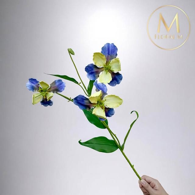 【Floral M】莫內花園愛麗絲鳶尾花仿真花花材1入組(人造花/仿真花/假花/花藝DIY/裝飾花材)