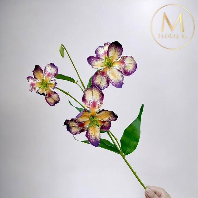 【Floral M】莫內花園愛麗絲鳶尾花仿真花花材1入組(人造花/仿真花/假花/花藝DIY/裝飾花材)