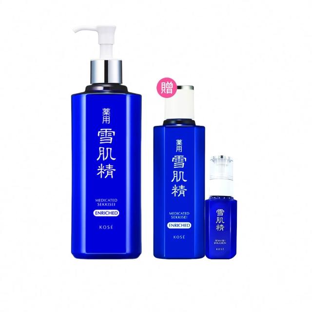 【KOSE 高絲】雪肌精豪華回饋組(雪肌精500ml贈360mL加乳液70mL)二入組