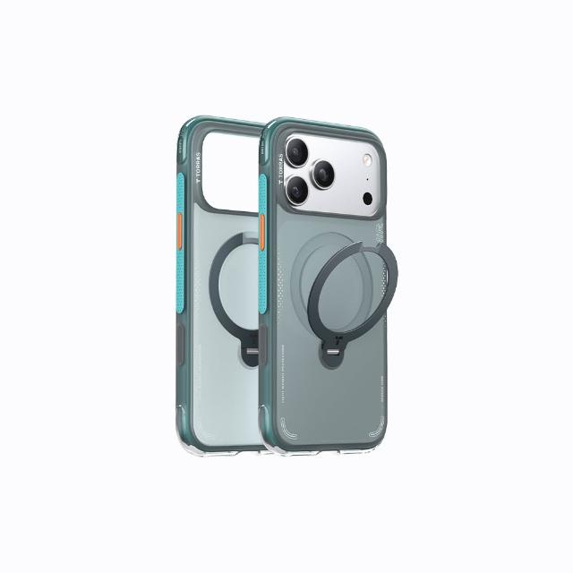 【TORRAS 圖拉斯】Ostand Spin Air iPhone 17系列磁吸四象限旋轉支架氣囊防摔手機殼